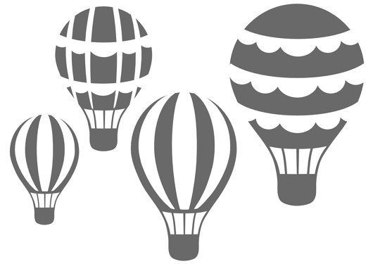 naklejki BALONY baloniki skandynawskie DOKEL studio