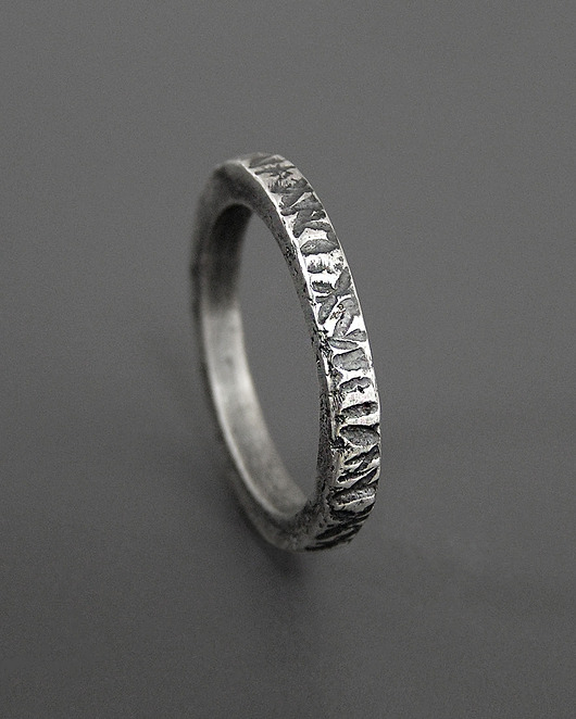 obrączki Obrączka Surowa, Srebro