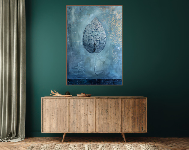 plakaty Abstrakcyjne liście - Plakat, druk - Chiński Orient, Harmonia Zen #82