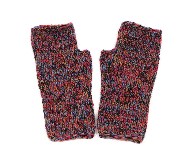 rękawiczki damskie Mitenki Beata-bezszwowe rękawiczki bez palców z krótkim kciukiem