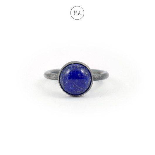 pierścionki srebrne Lapis lazuli srebrny pierścionek rozmiar 19