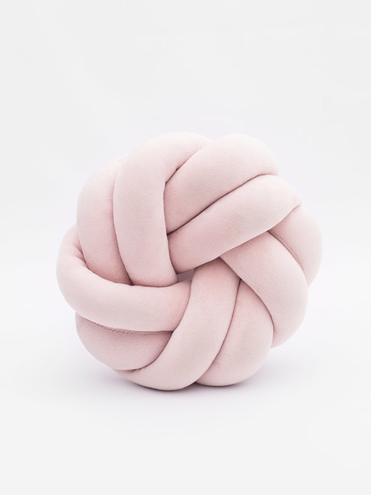 poduszki supły Poduszka Knot Pillow Rozeta Różowa