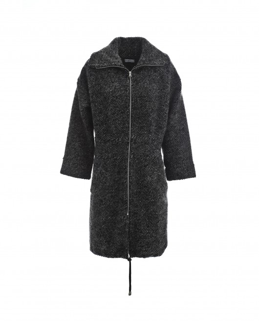 ZIP ON: black melange Aga Guz