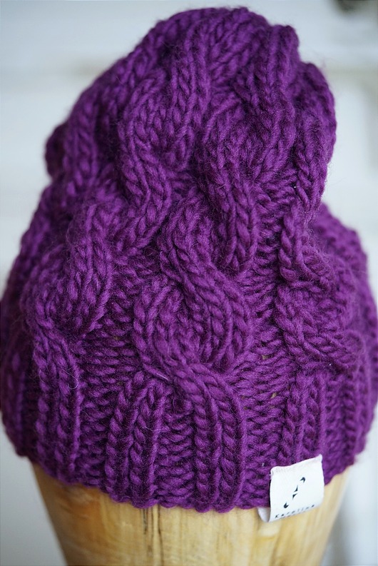 czapki damskie Czapka Big Snow  Purple