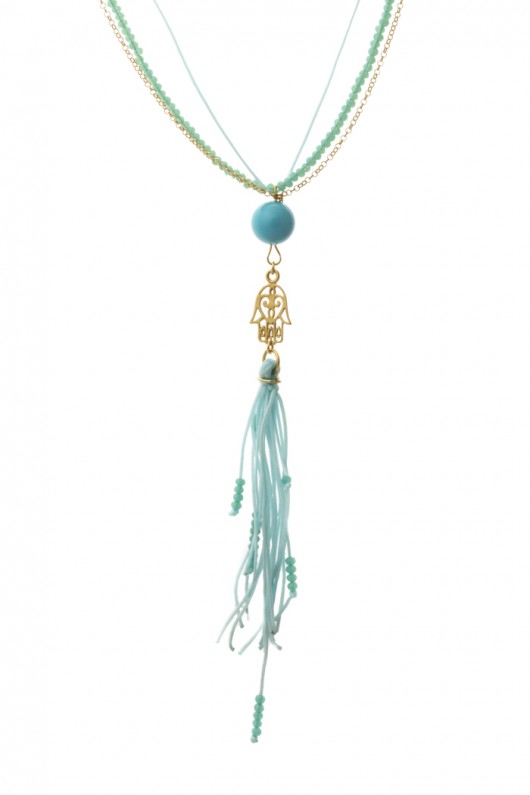  Boho-chic- Naszyjnik- 03BH moly art