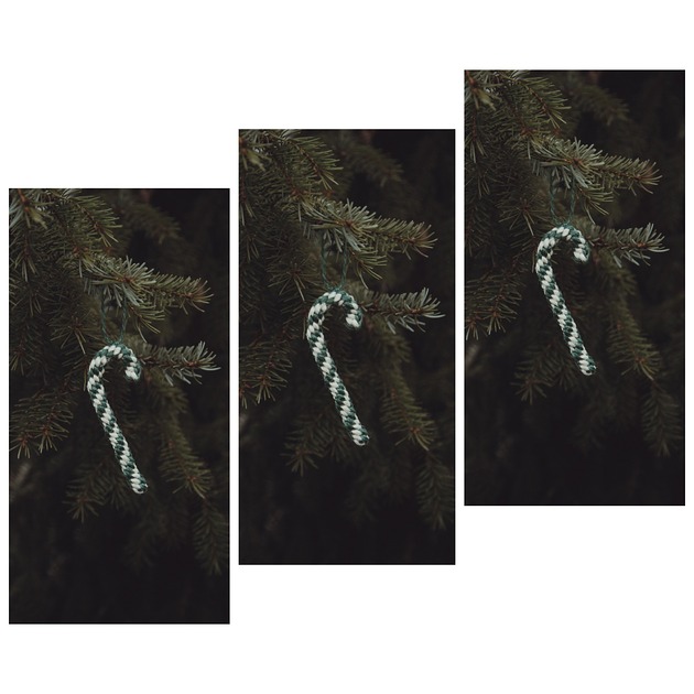 ozdoby choinkowe 3 laski cukrowe z juty / boho dekoracje DOSTĘPNE od ręki