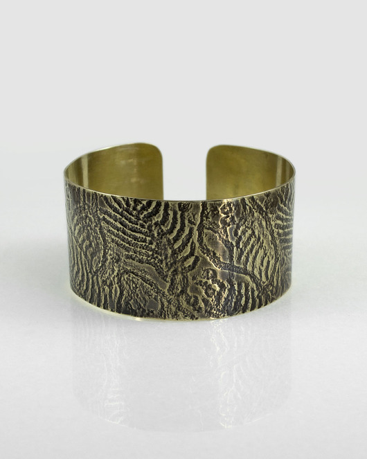 bransoletki wire wrapping Dżungla - mosiężna bransoletka
