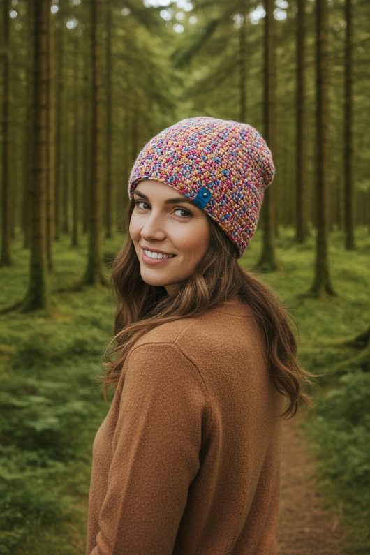 czapki damskie Czapka smerfetka