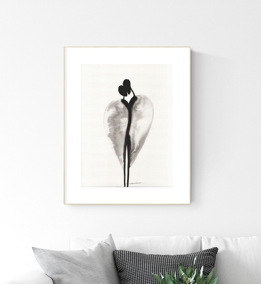 grafika 30X40 cm wykonana ręcznie MiniMalArt