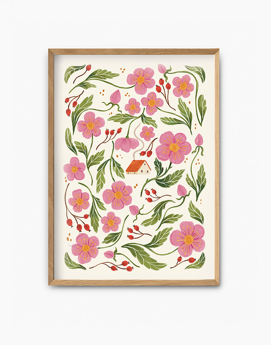 grafiki i ilustracje Plakat ilustracja Ogród