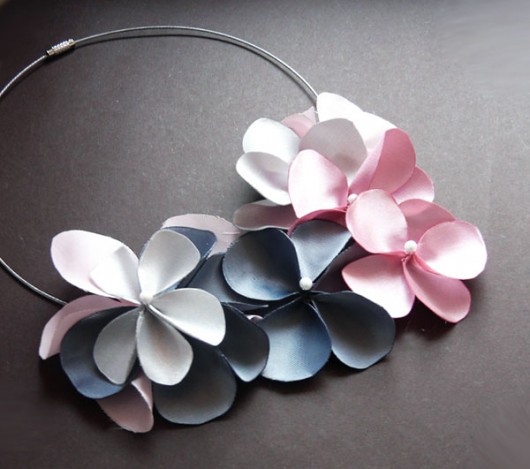 Pink and Silver Blossom handmadebyeli