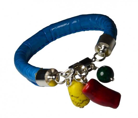Bransoletka - Turquoise with coral Kat of Colours