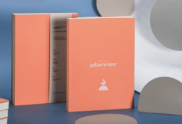 kalendarze i plannery Planner Work&Life A5  koralowy