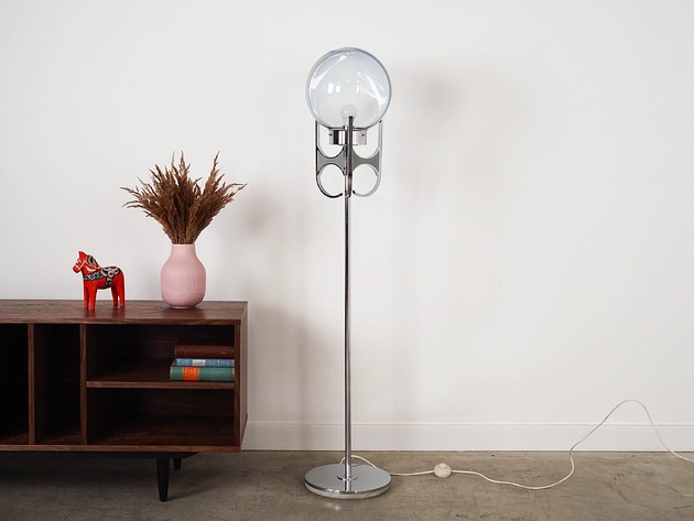 lampy podłogowe Lampa podłogowa, szkło Murano, włoski design, lata 70, produkcja: Włochy