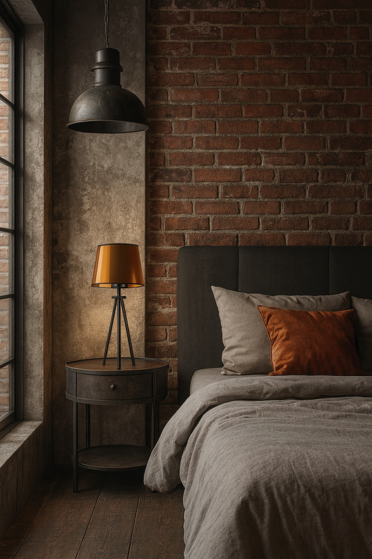 lampy stołowe Lampa stołowa na 3 nogach w stylu loftowym BERGEN MIRROR