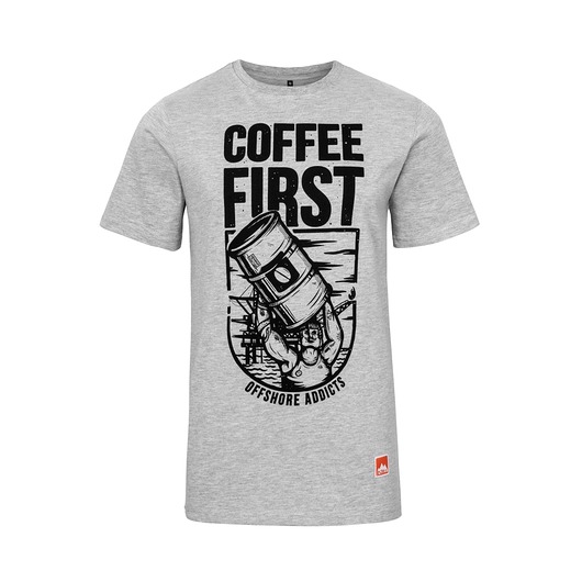 T - shirt "Coffee First" Raw Wear