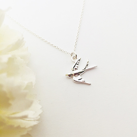 Naszyjnik jaskółka , swallow necklace Anemon Atelier