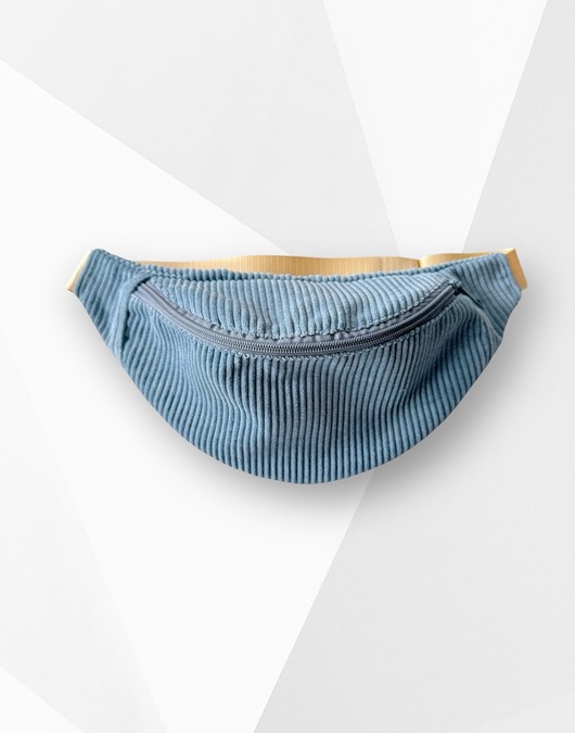 saszetka nerka Nerka saszetka sztruksowa niebieska jasna