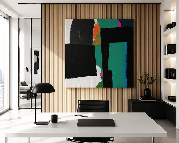 obrazy Duży obraz ręcznie malowany akryl 120x120cm Zakrocka