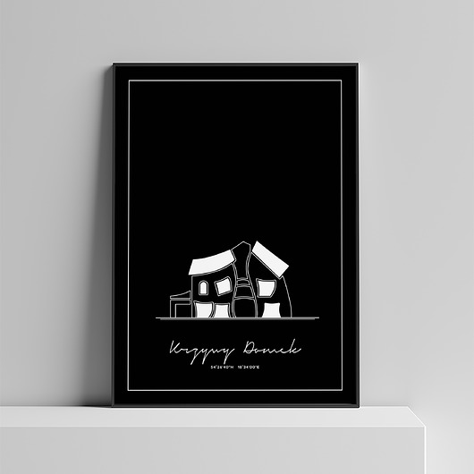 plakaty Plakat Architektura - Sopot - Krzywy Domek