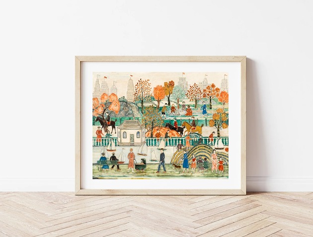 plakaty PLAKAT Central Park ilustracja,Nowy Jork grafika, obraz