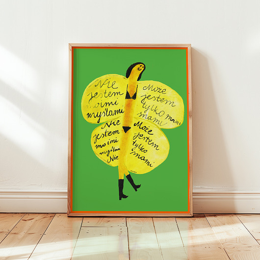 plakaty Plakat MOTYL Może jestem snami Nie jestem myślami Kobieta Marzenia