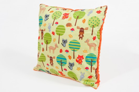 Poduszka /poszewka  minky - las - 40x40 cm Minky and Cotton