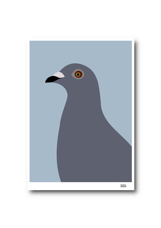 obrazy i plakaty do pokoju dziecięcego Plakat A4 Gołąb Generał