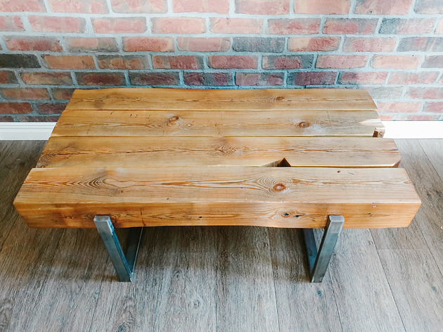 stoliki kawowe Stolik kawowy "Komasin" ze starych belek