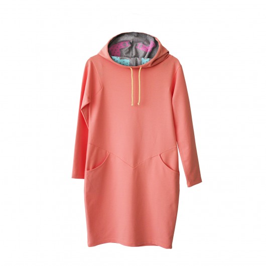Alpaca Lining Peach Dress marshmallow