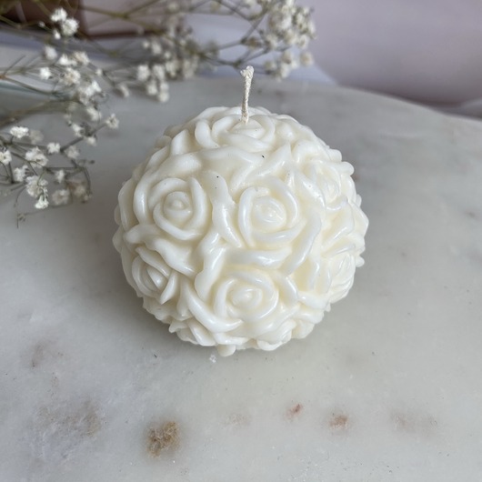 świeczniki i świece Świeca sojowa dekoracyjna "Rose Garden" 65x58mm