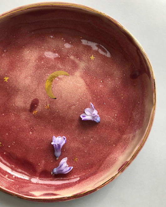 Ceramiczny talerz Sorbet jagodowy ELEMTHEBRAND