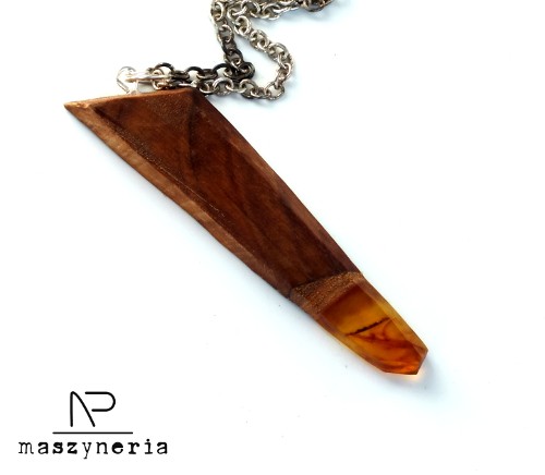 Wood&Amber Wisior Geometryczny Maszyneria