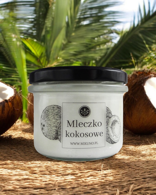 świece zapachowe Świeca sojowa MLECZKO KOKOSOWE 235 ml Mikuno