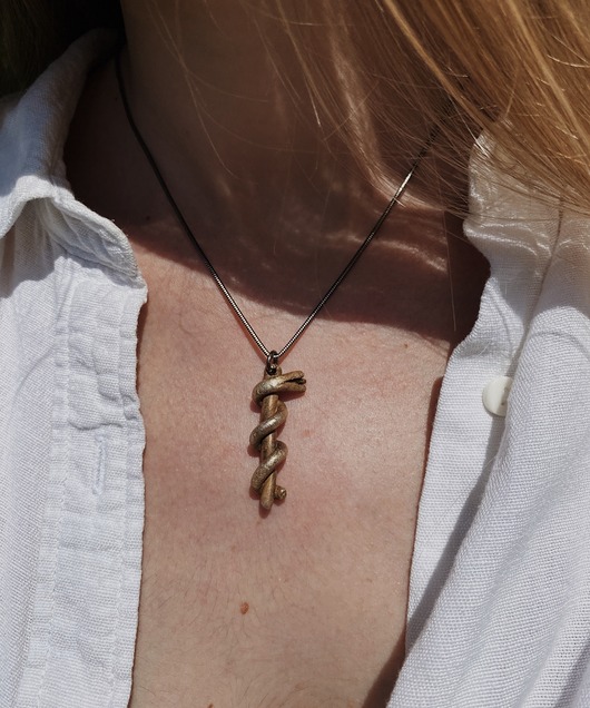 biżuteria męska Wąż Eskulapa