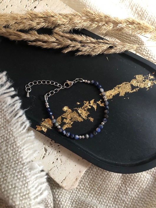 bransoletki z kamieni naturalnych Bransoletka sodalit