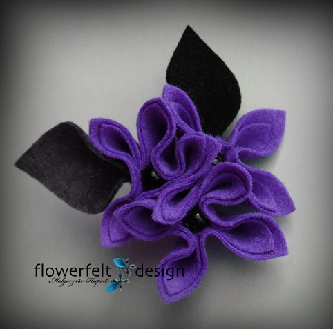 FioletowoCzarna  FlowerFelt Design