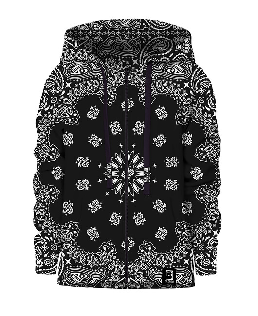 bluzy dla chłopców Bluza Zamek Chłopiec DR.CROW Bandana Black