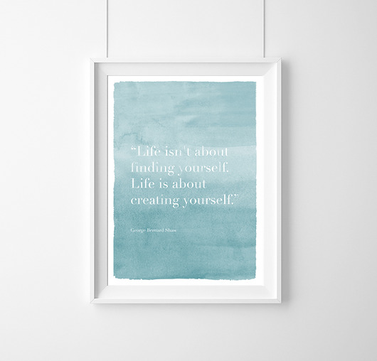 Plakat LIFE ISN'T ABOUT FINDING ...A3 wejustlikeprints