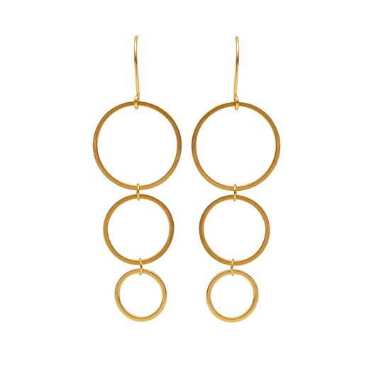 kolczyki pozłacane Kolczyki Rhea w złotym kolorze.