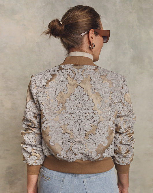 kurtki damskie Bomberka Mokka