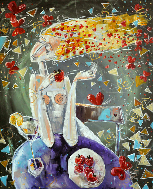 Myśli kobiety - 80x65cm 4mara Marina Czajkowska