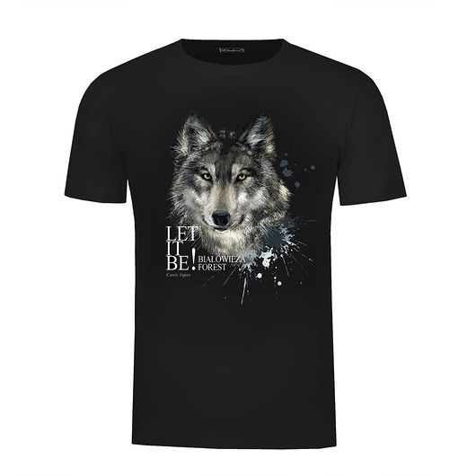t-shirty męskie T-shirt "BIAŁOWIEŻA FOREST" wilk