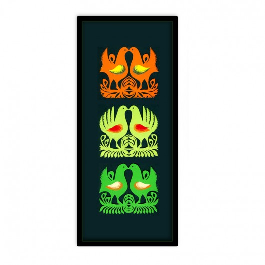 Kogutki Neonowe (PaperCut artwork) na ludowo