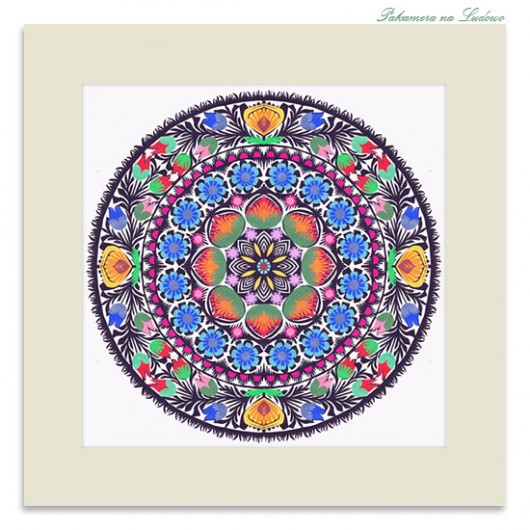 mandala WIOSNA II (dla Danuty)  na ludowo