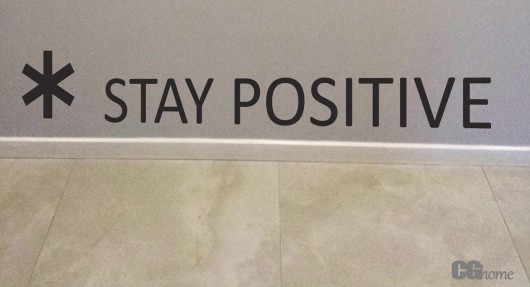 *STAY POSITIVE naklejka ścienna Cghome