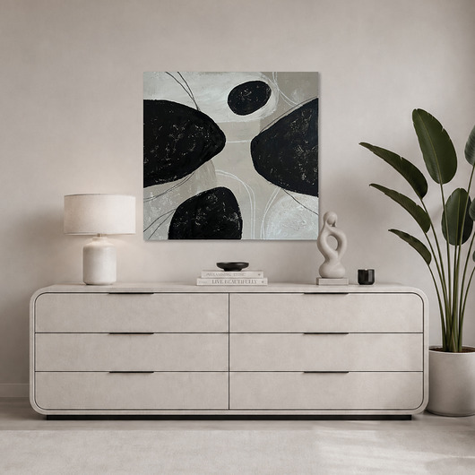 obrazy Nowoczesny obraz 80x80 "Przenikanie"