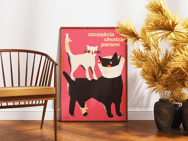 plakaty Plakat "Szczęścia chodzą parami"