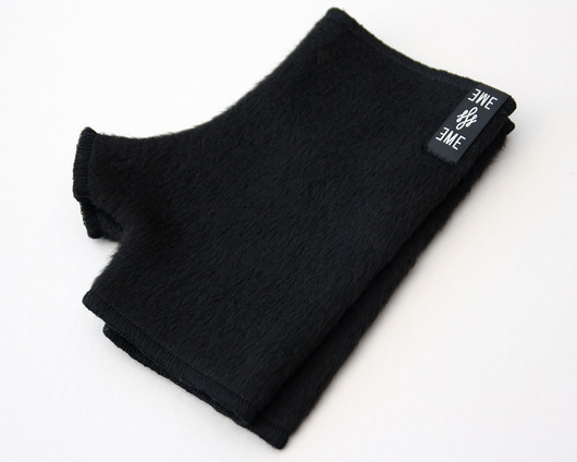 gloves / black alpaca  EWE EME