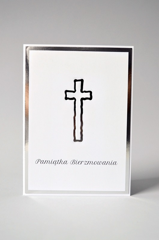 kartki scrapbooking Pamiątka Bierzmowania: Kartka Okolicznościowa